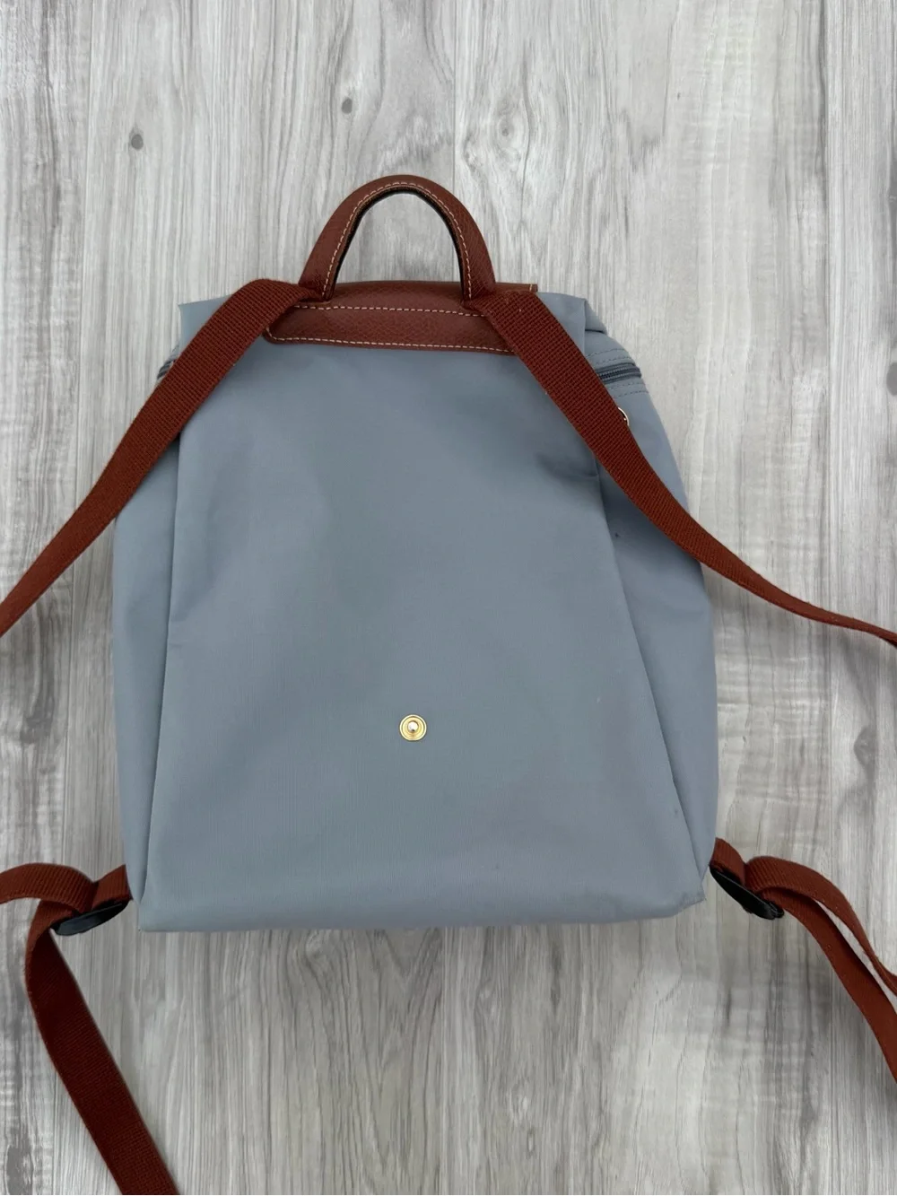 Longchamp Le Pliage Original Backpack in a grey-blue